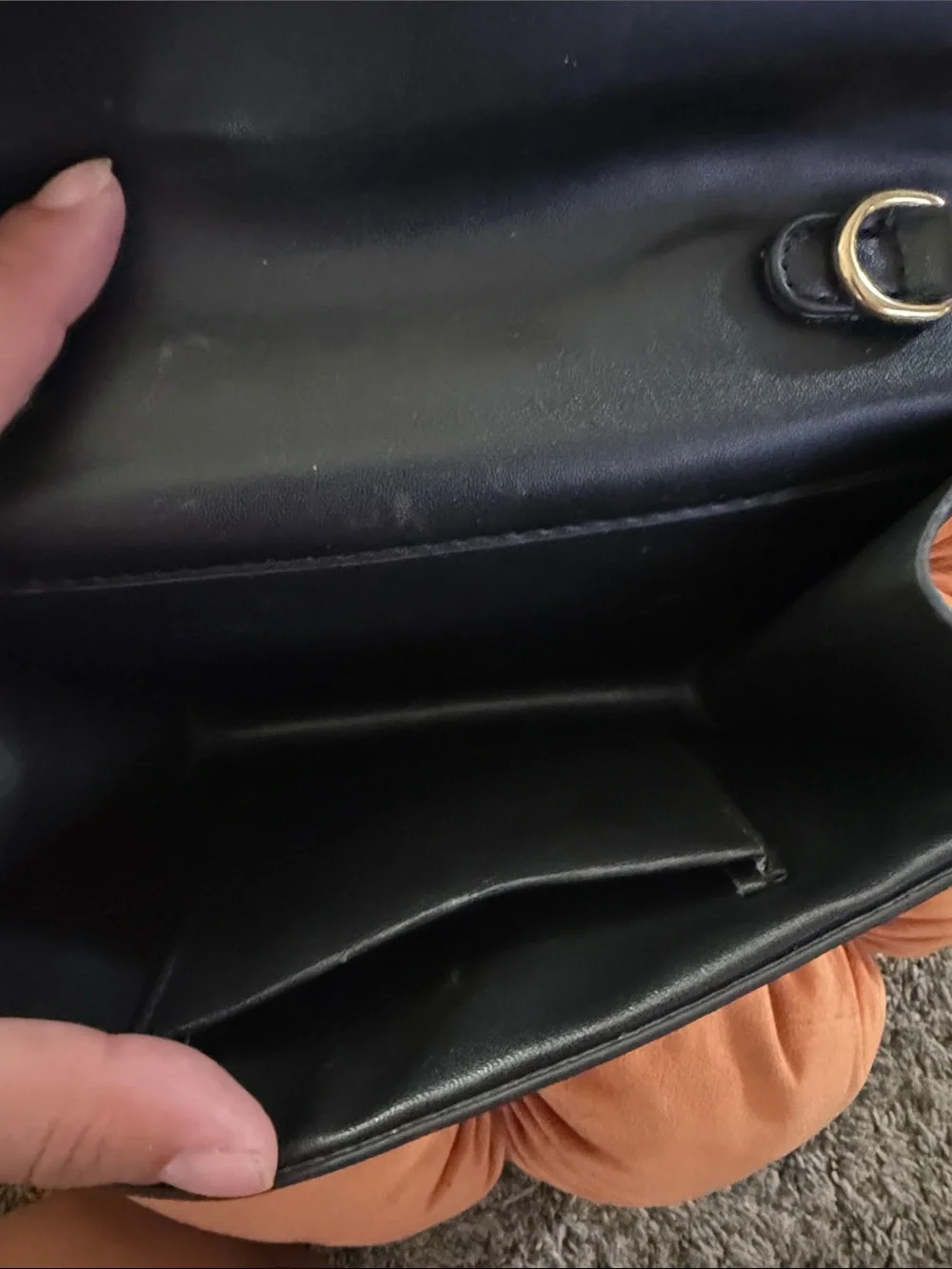 Off-White Black faux Leather Top-Handle Bag with White Graffiti “logo”